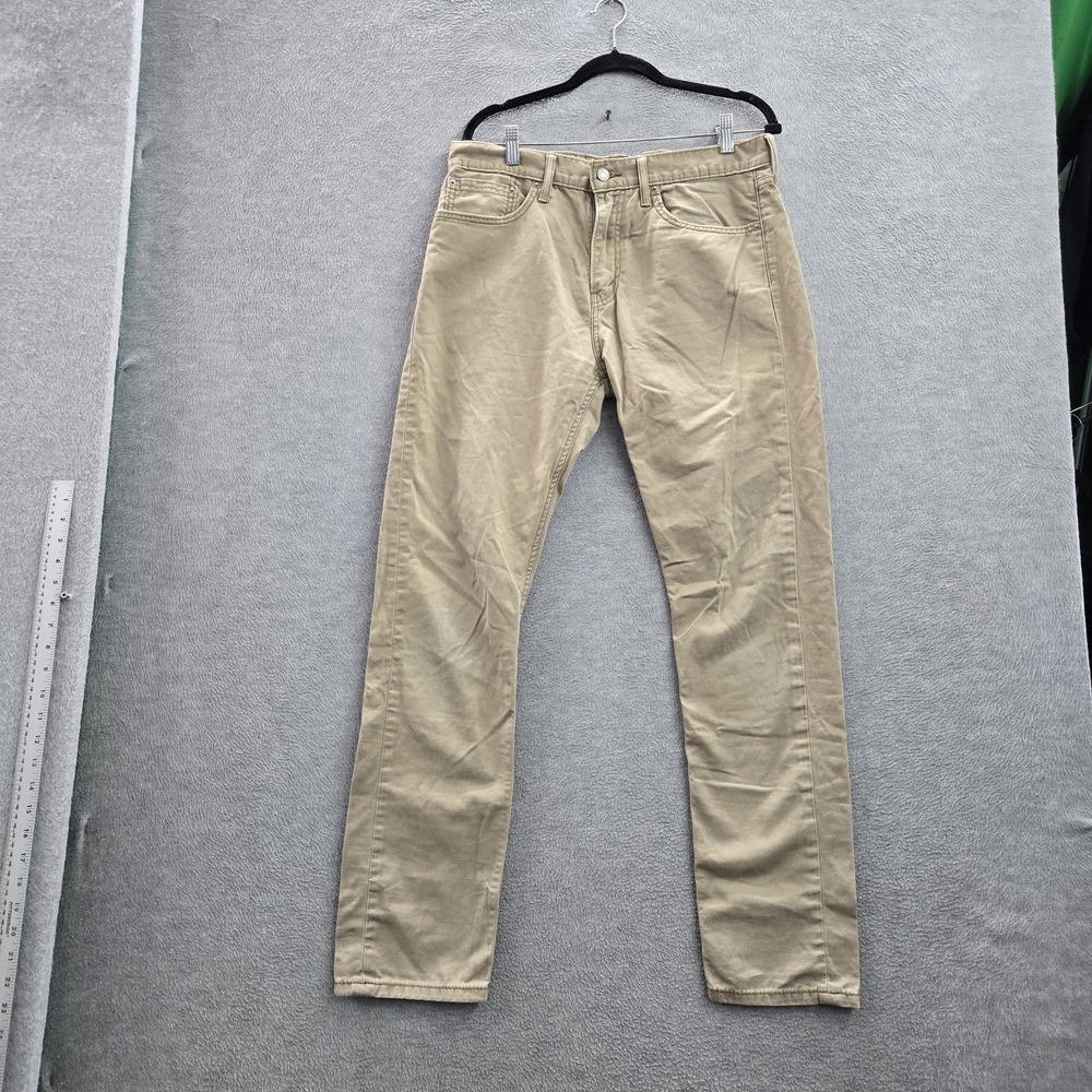 Levi's 508 Men Jeans 32X32 Khaki Khakis Twill Taper Leg 31" Inseam